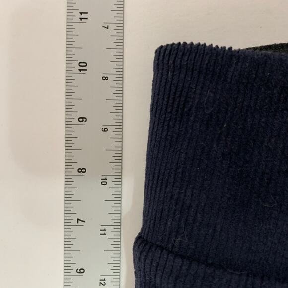 SPRWMN XS Black Corduroy Ankle Flare Pants Pull On Stretch High Rise - Picture 9 of 10